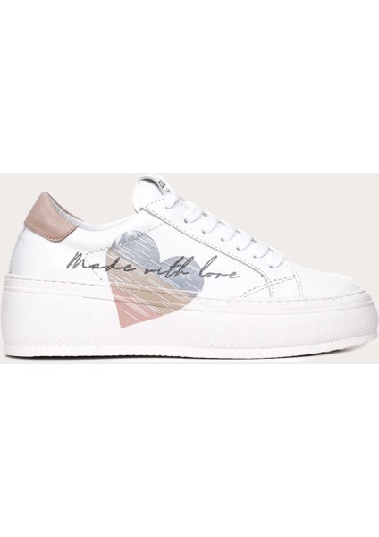 B22C02 Beyaz Kadın Spor Ayakkabı