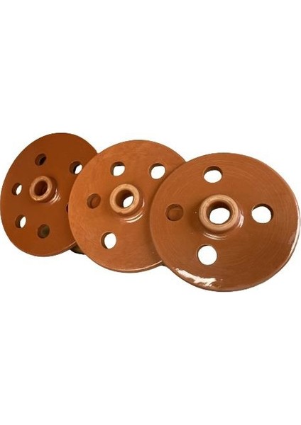 Toprak Sarma Taşı 18-20-22 cm (Delikli Kapak) 3 Lü Set