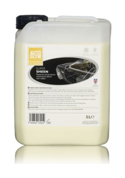 Super Sheen - Lastik, Torpido ve Motor Bakım Sütü 5 lt