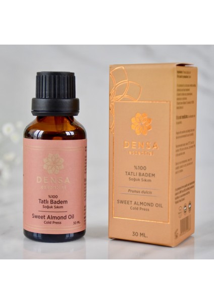 Densa Essential  Tatlı Badem Yağı Soğuk Sıkım 30 ml