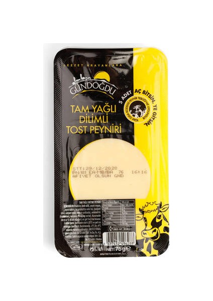 Dilimli Kaşar Peyniri 75 gr
