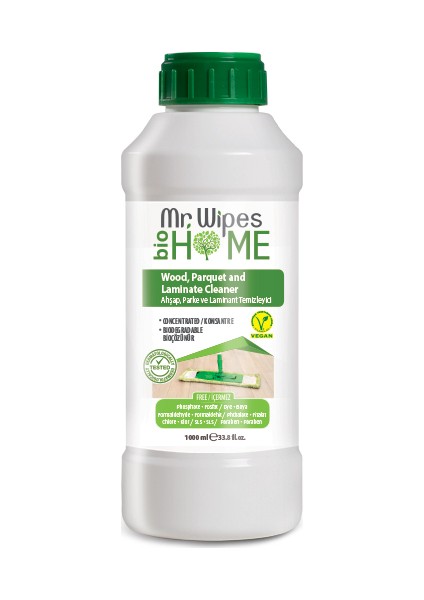 Mr.wipes Ahşap Lamine Parke Temizleyici 1000 ml
