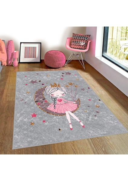 Bebişim Sevimli Kız Bİ180 Çocuk Odası Halısı