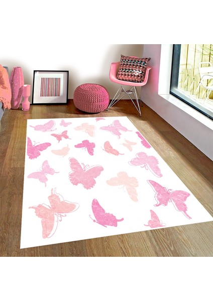 Bebişim Kelebek Bİ165 Çocuk Odası Halısı