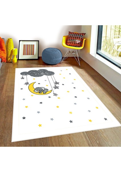 Bebişim Sevimli Fil Bİ175 Çocuk Odası Halısı