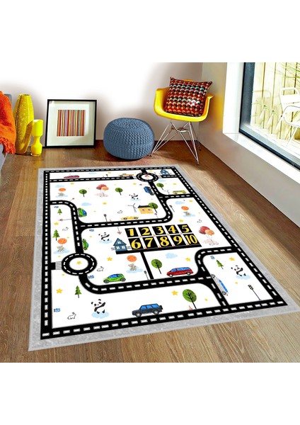 Bebişim Eğitici Bİ121 Çocuk Odası Oyun Halısı