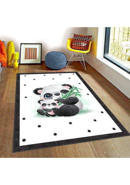 Bebişim Halı Bebişim Panda Desenli Bİ144 Çocuk Odası Halısı