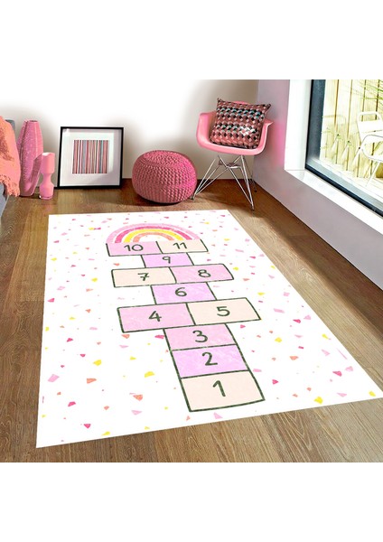 Bebişim Seksekli Bİ126 Çocuk Odası Oyun Halısı