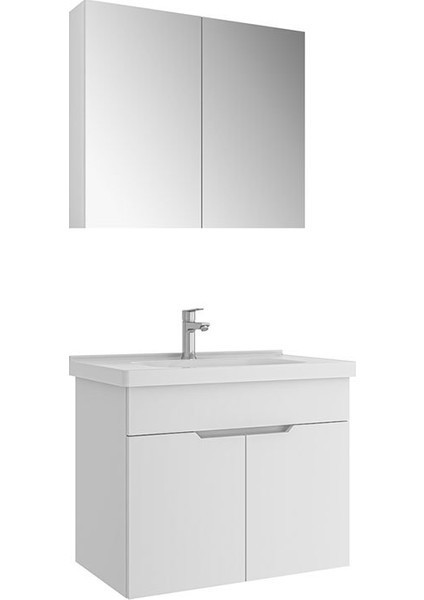 Stora 80 cm Banyo Dolabı Takımı Parlak Beyaz