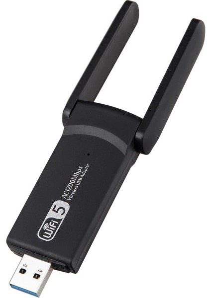 1200Mbps Çift Anten Dual Wifi 5.0 5G Adaptör USB Alıcı Mini Dongle
