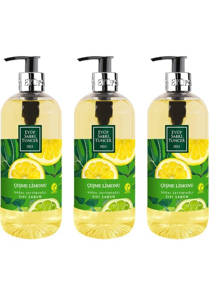 Çeşme Limonu Sıvı Sabun 500 ml - 3 Adet