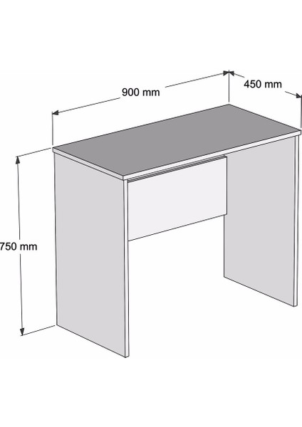 Mobilya Çalışma Masası Ceviz-Beyaz modelleri