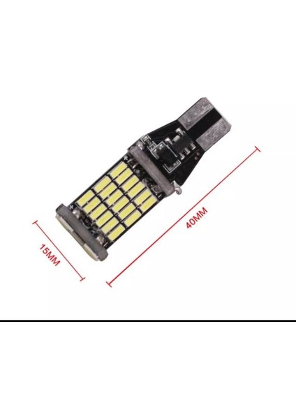 W16w T15 LED 45 Ledli Geri Vites, Stop Ledi 1 TAKIM