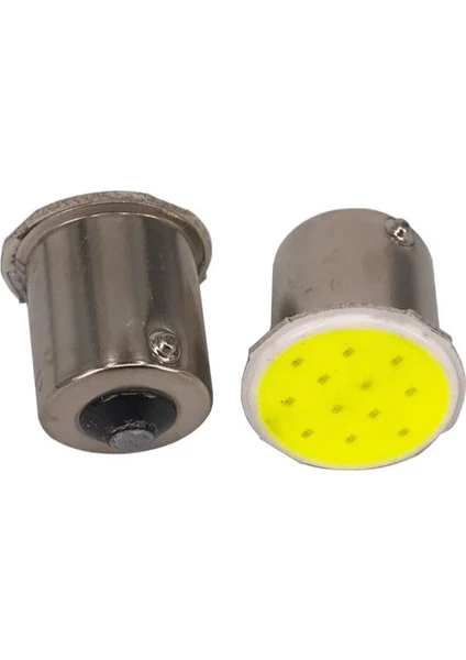 BA15S 1156 12 Cob LED Sinyal,stop,geri Vites Led'i 2 TAKIM