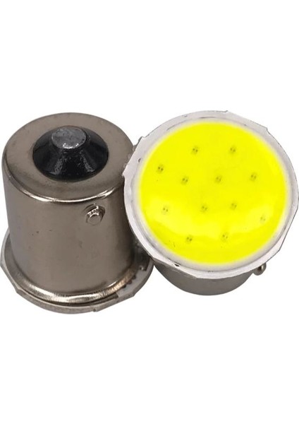 BA15S 1156 12 Cob LED Sinyal,stop,geri Vites Led'i 2 TAKIM