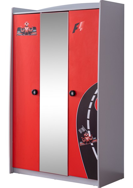 Formula Çocuk Odası Dolap Şifonyer Jaguar Koltuklu Full Ledli Kırmızı Arabalı Yatak fırsatları