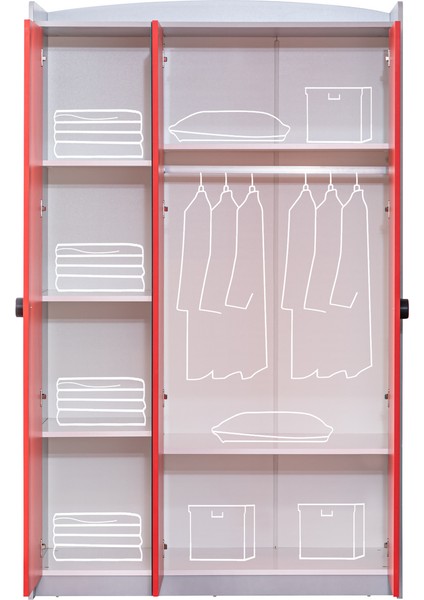 Formula Çocuk Odası Dolap Şifonyer Jaguar Koltuklu Full Ledli Kırmızı Arabalı Yatak indirimleri