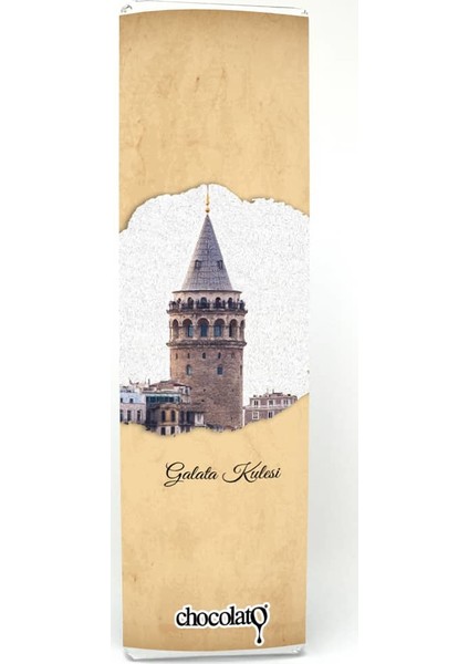 Galata Kulesi 300 gr Sütlü Fıstıklı Tablet Çikolata
