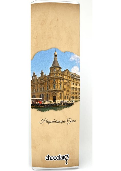 Haydarpaşa Garı 300 gr Sütlü Fıstıklı Tablet Çikolata