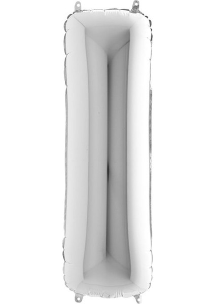 I Harf Grabo Gümüş Folyo Balon 102 cm