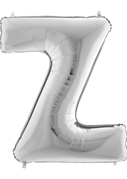 Z Harf Grabo Gümüş Folyo Balon 102 cm modelleri