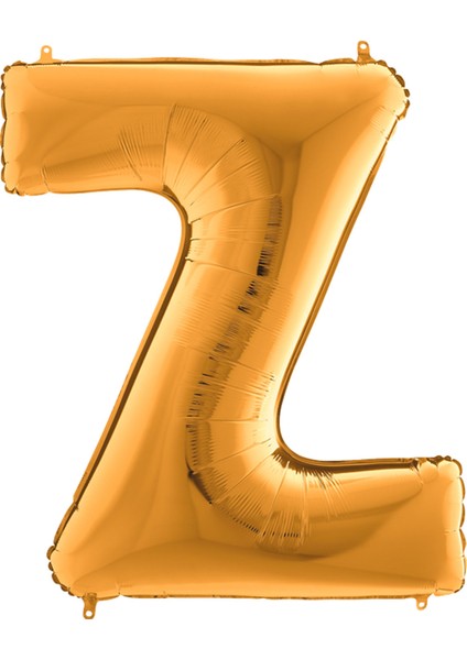 Z Harf Grabo Altın Folyo Balon 102 cm modelleri