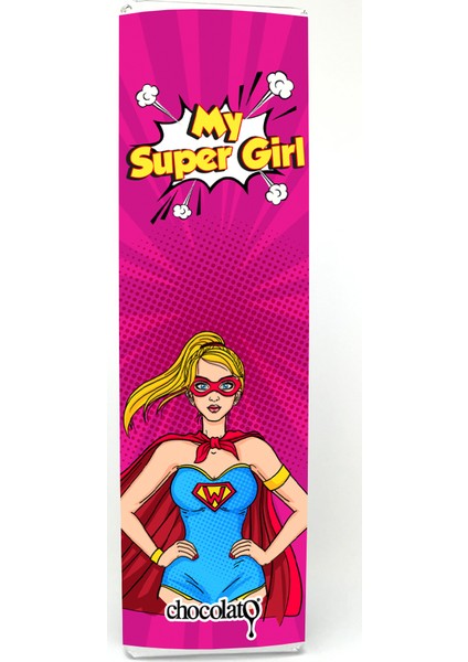 Supergirl's 300 gr Sütlü Tablet Çikolata
