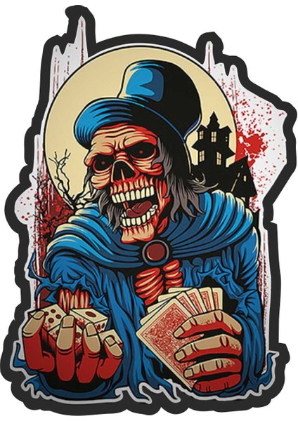 Poker-Zar-Kurukafa Sticker - 13109