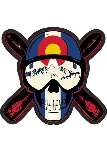 Kurukafa Kayak Ski Snowboard Sticker - 13033