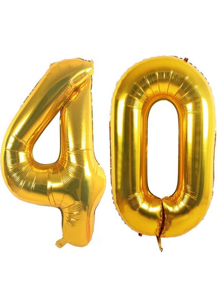 40.yaş Folyo Balon Seti Altın 40 cm fiyatları