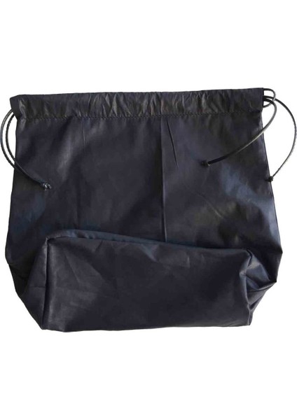 Angel Çanta Akssesuar Örgü Çantaya Hazır Astar Tabanlı Büzgülü 22X12CM Siyah