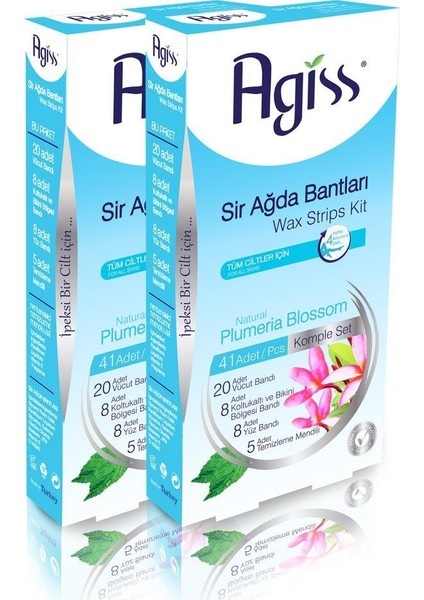 s Tüm Ciltler Için Ağda Bandı Tüm Vücut Set x 2