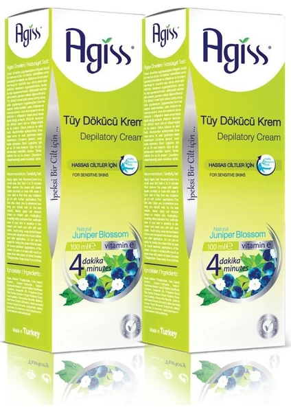 s Tüy Dökücü Krem-Hassas Ciltler Için 100 ml x 2