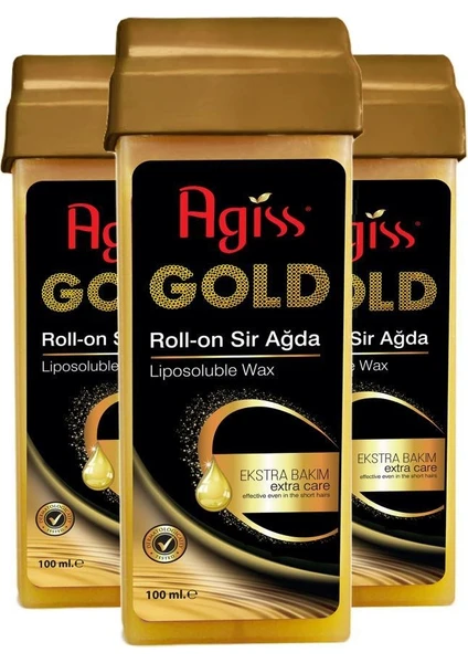 s Roll-On Sir Ağda 100 ml Gold x 3