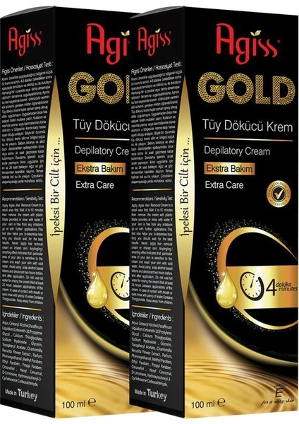 s Tüy Dökücü Krem Gold-Tüm Ciltler Için 100 ml x 2