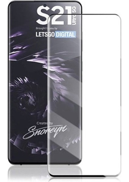 Samsung Galaxy S21 Ultra 5g Kılıf Premier Silikon+Full Ekran Koruyucu Gold fiyatları