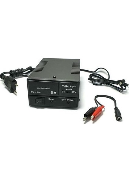 Wellhise 6V/12V Ayarlanabilir 2 Amper Otomatik Akü Şarj