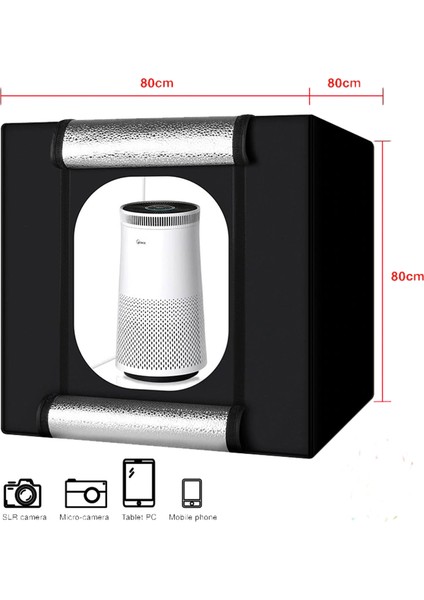 Pro 80X80 Ürün Çekim Çadırı Ledli 5500KW