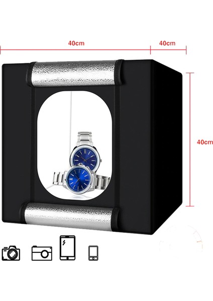 Pro Ledli 40X40 Ürün Çekim Çadırı