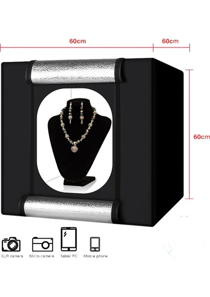 Pro 60X60CM Ledli Ürün Çekim Çadır