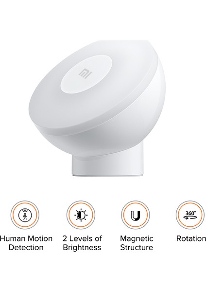2 Adet Xiaomi Mijia Smart Home Hareket Sensörlü Gece Lambası 2 - Fotoselli fiyatları