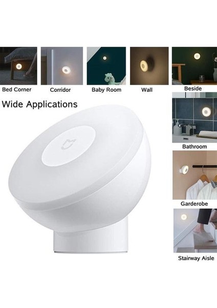 2 Adet Xiaomi Mijia Smart Home Hareket Sensörlü Gece Lambası 2 - Fotoselli indirimleri