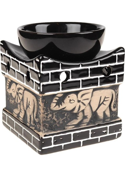 Hediye Sahibi Dekoratif Fil Kabartmalı Buhurdanlık