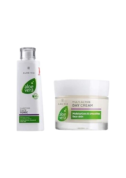 Aloe Vera Gündüz Kremi 50 ml + Aloe Vera Tonik 200 ml