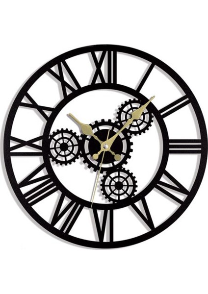 Dekaoratif Modern Tasarım Sessiz Mekanizma / Akar Saniye Metal Duvar Saati