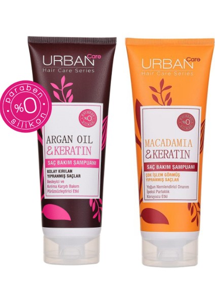 Besleyici Kırılma Karşıtı Saç Bakım Şampuanı 250 ml Argan Oil + Macadamia Şampuan 250ML