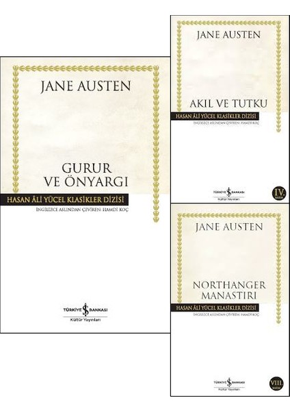 Hasan Ali Yücel Klasikleri : Gurur ve Önyargı - Northanger Manastırı - Akıl ve Tutku - Jane Austen