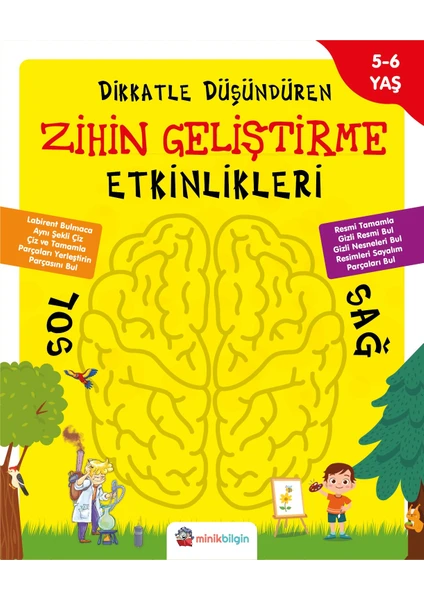 Sıfırbir Yayınları Minik Bilgin Dikkatle Düşündüren Zihin Geliştirme Etkinlikleri 2