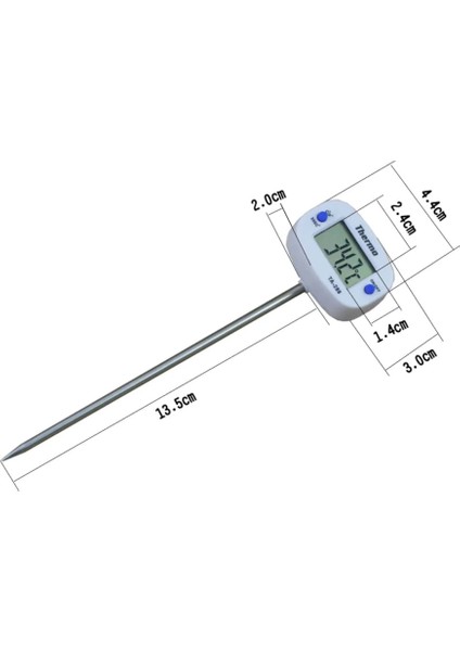 Dijital Gıda Termometresi Sıcaklık Ölçer Gıda Mutfak Termometresi