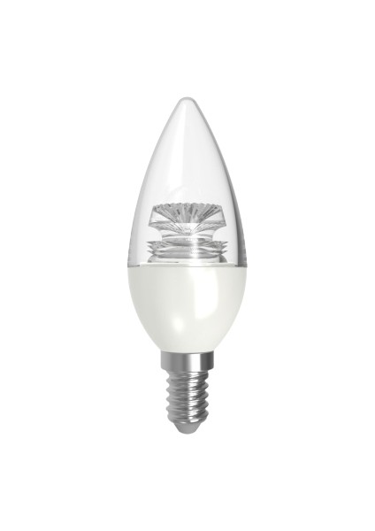 5,5 W LED Mum Ampul Şeffaf E14 6500K Beyaz Işık 302604 10 'lu